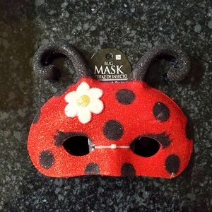 Lady Bug Eye Mask Halloween Costume Masquerade Dress Up Plastic - RRR Mask